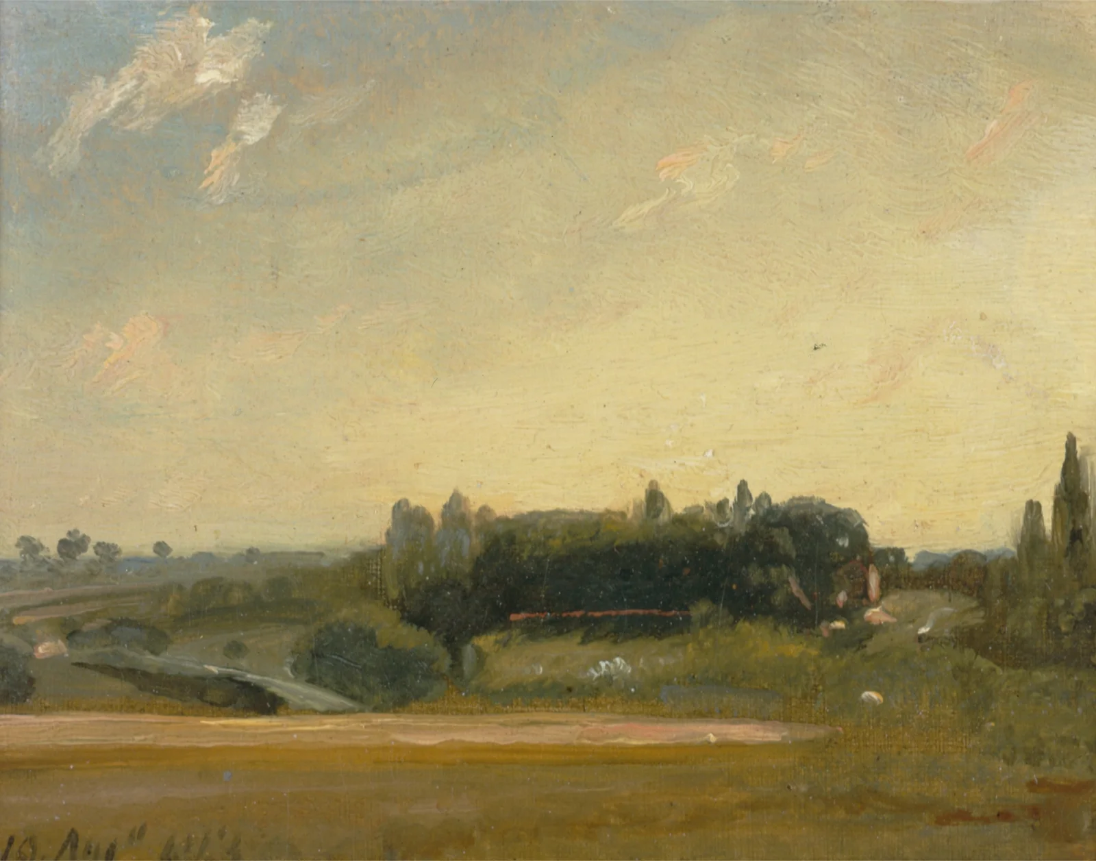 View Towards the Rectory, East Bergholt av John Constable