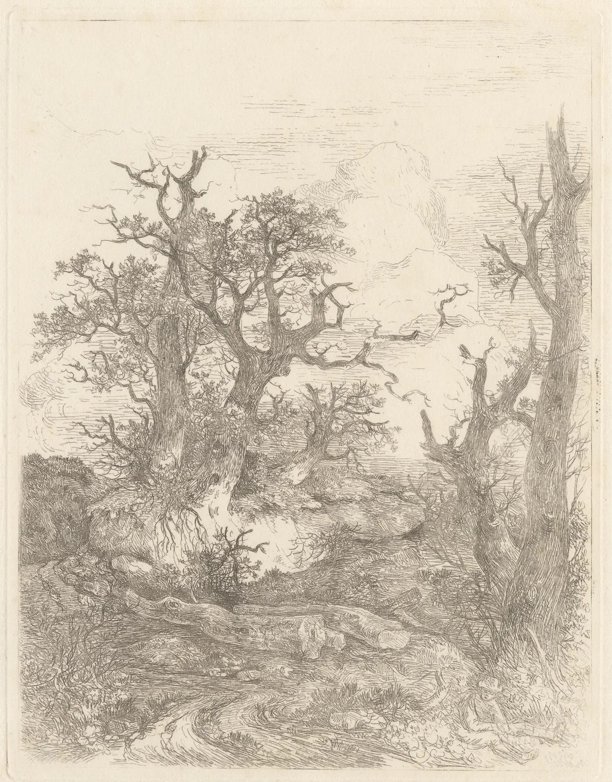 Landscape with Oak Trees av John Crome