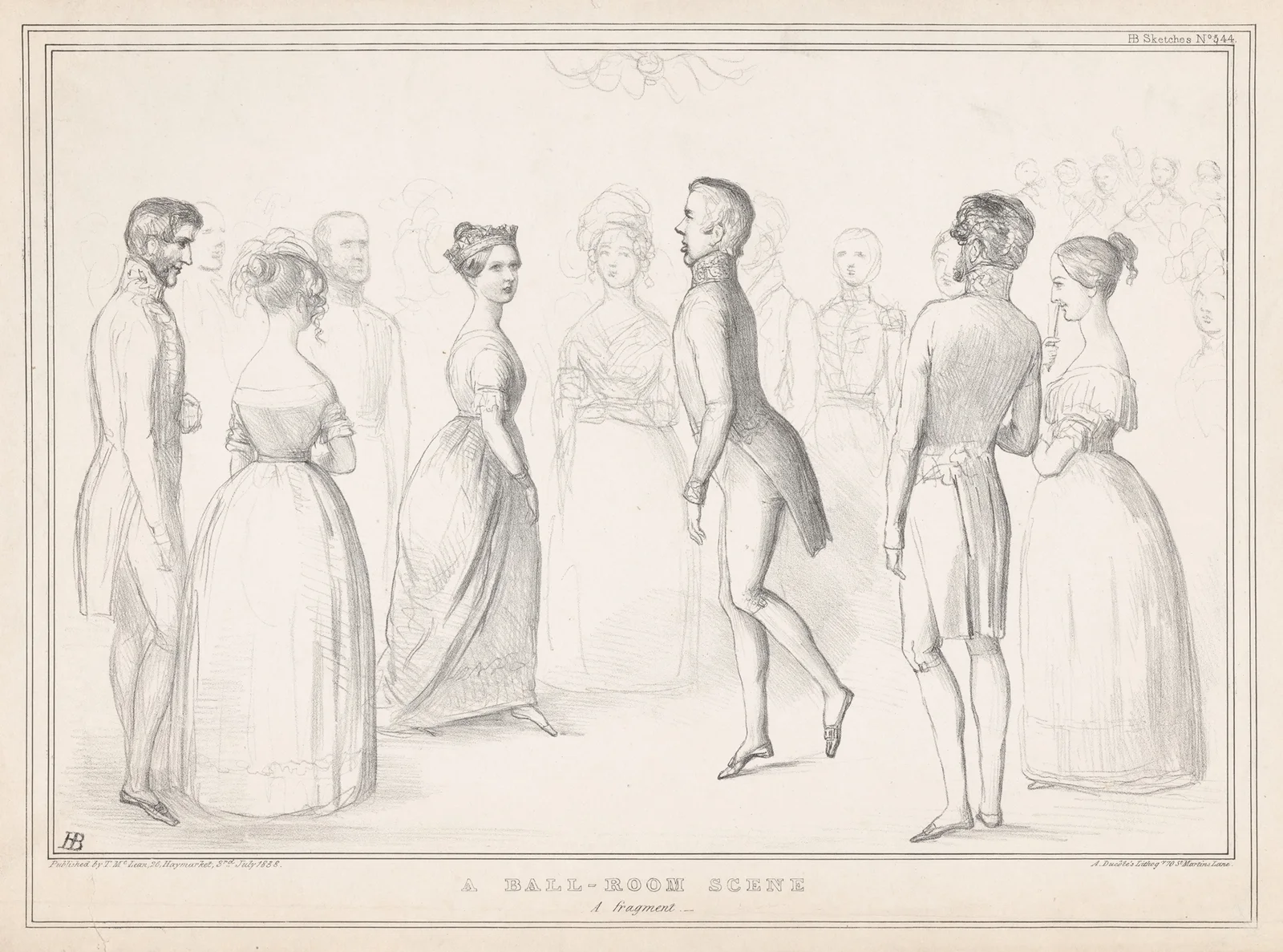 A ball-room scene av John Doyle
