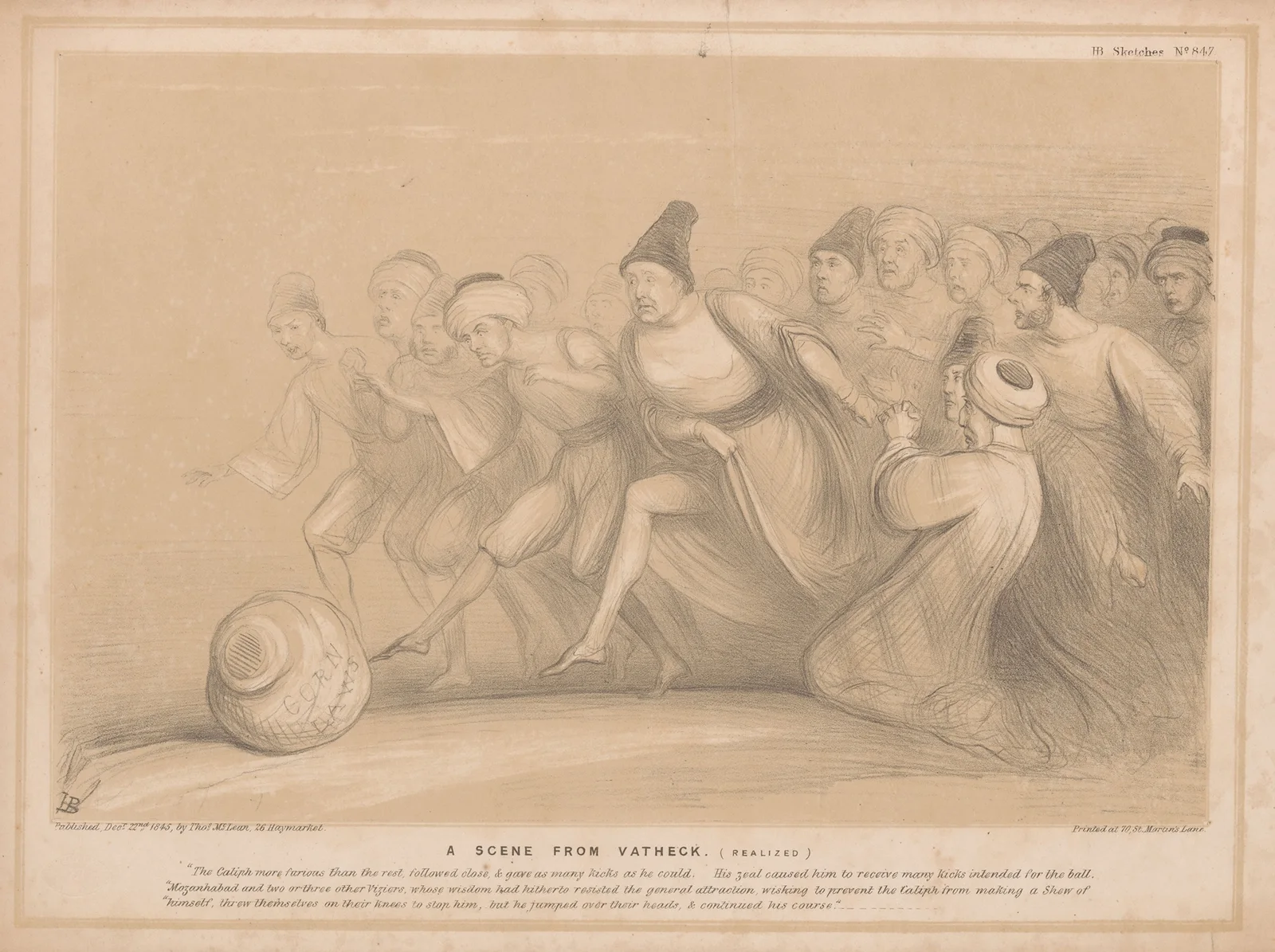 A scene from Vatheck. (realised) av John Doyle