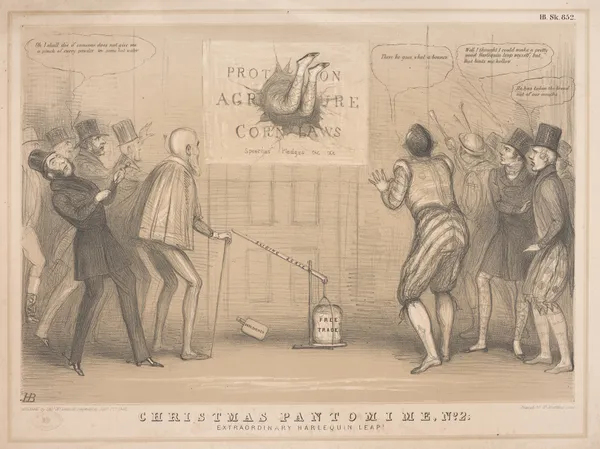 Christmas pantomime, No. 2; Extraordinary harlequin leap! av John Doyle