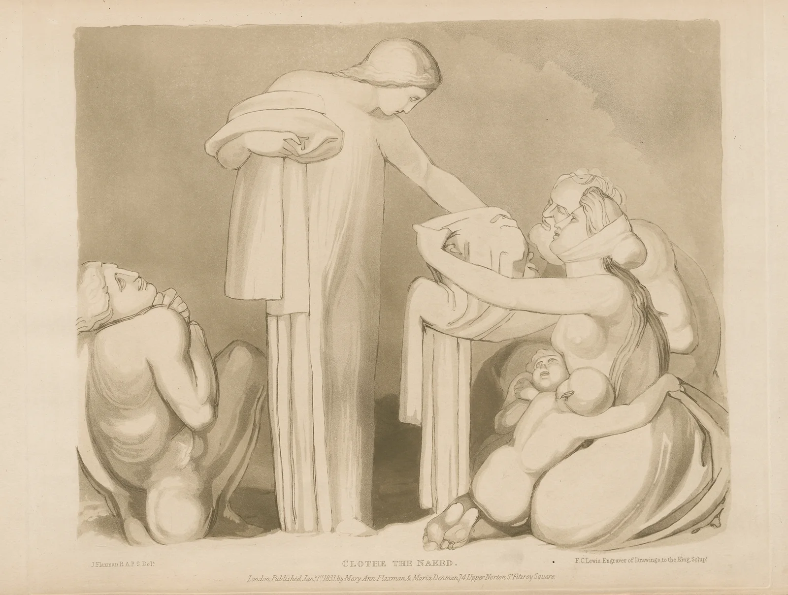 Clothe the naked av John Flaxman