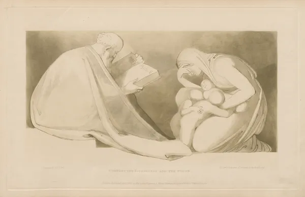 Comfort the fatherless & the Widow av John Flaxman