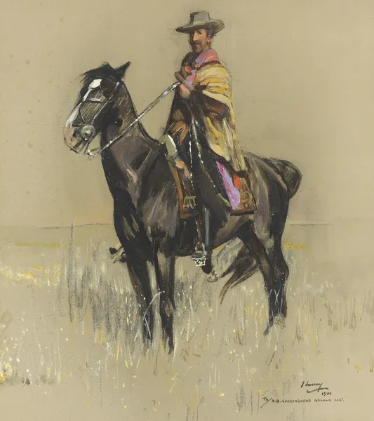 Don Roberto: Robert Bontine Cunninghame Graham on Pampa av Sir John Lavery