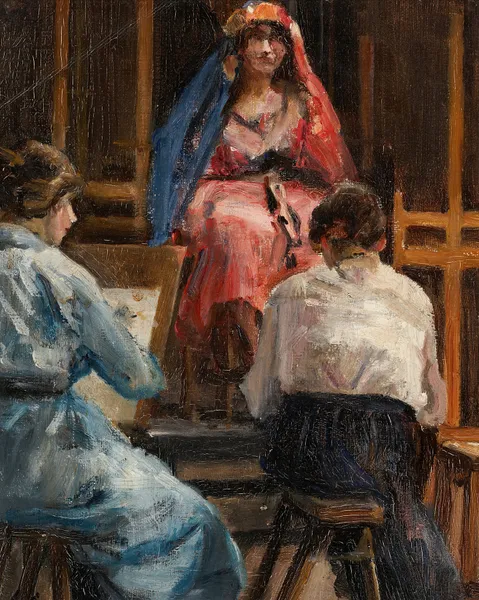 Interior of the Artist’s Studio – nr 2 av Sir John Lavery