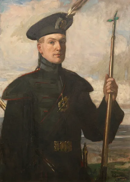 Sir Patrick Ford in the uniform of a Royal Archer av Sir John Lavery