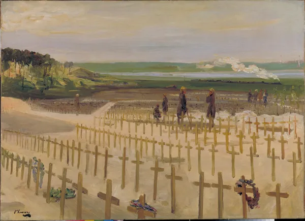 The Cemetery, Etaples, 1919 av Sir John Lavery