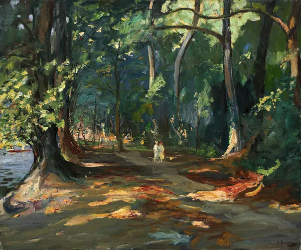 The path by the river, Maidenhead av Sir John Lavery