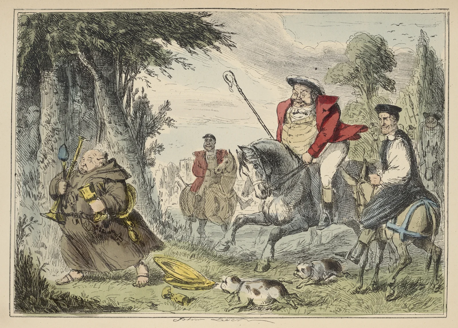 Henry VIII Monk Hunting av John Leech