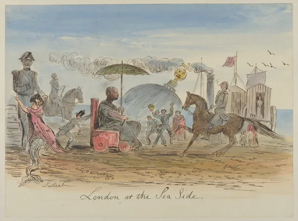 London at the Sea Side av John Leech