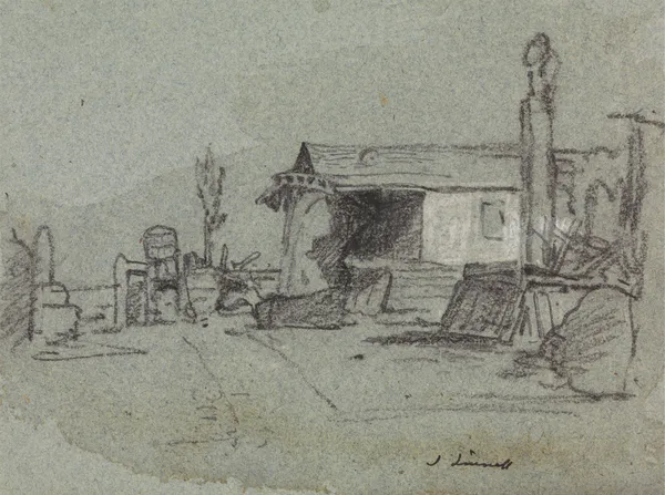 A Scene in the Edgware Road, London av John Linnell