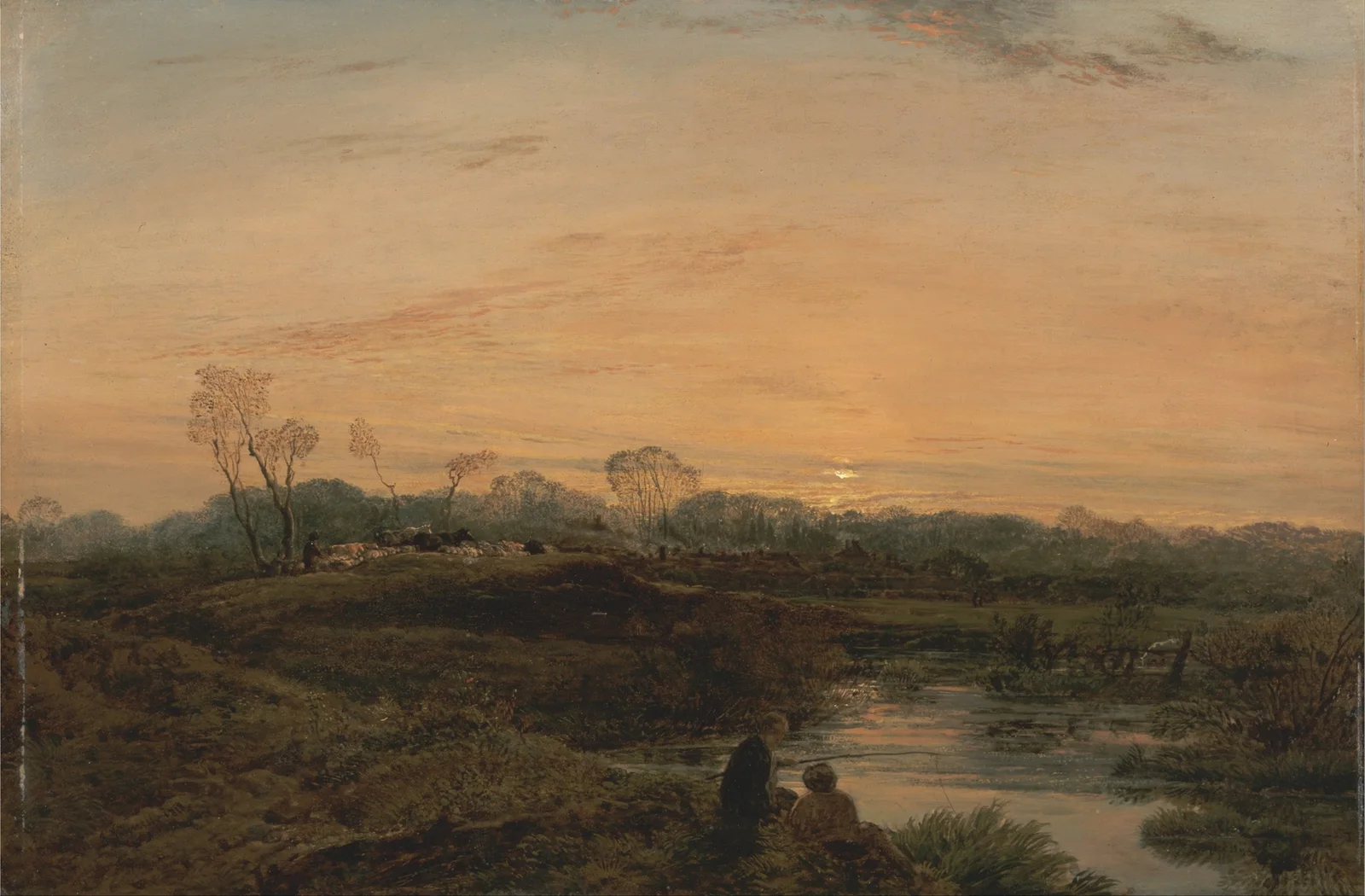 Evening, Bayswater av John Linnell