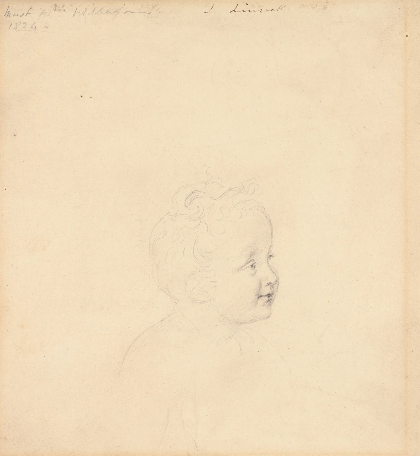 Study for Master William Wilberforce av John Linnell