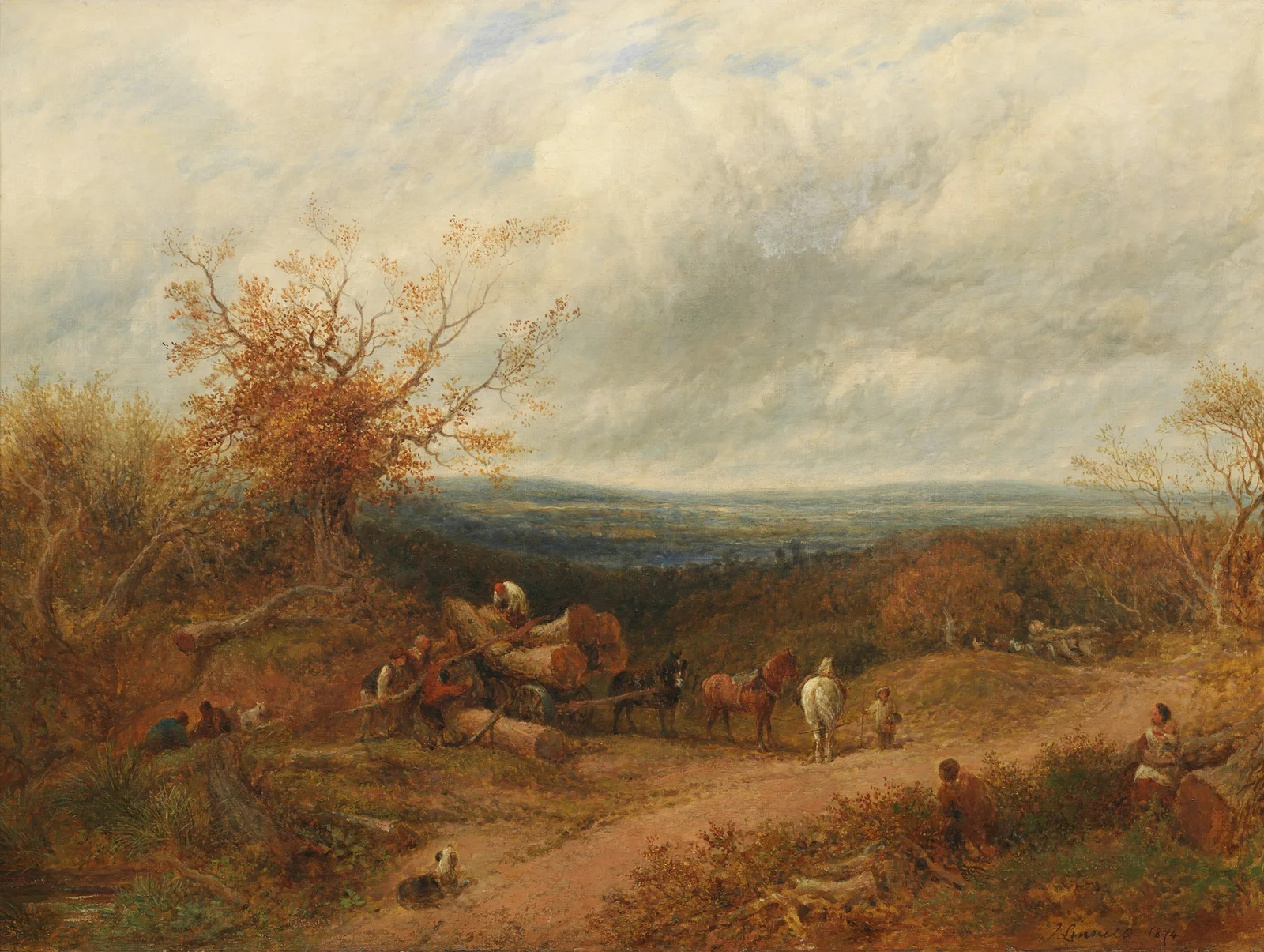 Woodcutters av John Linnell