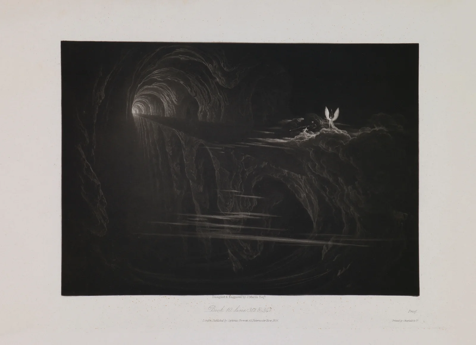 Bridge over Chaos (Book 10, Line 312 and 347) av John Martin