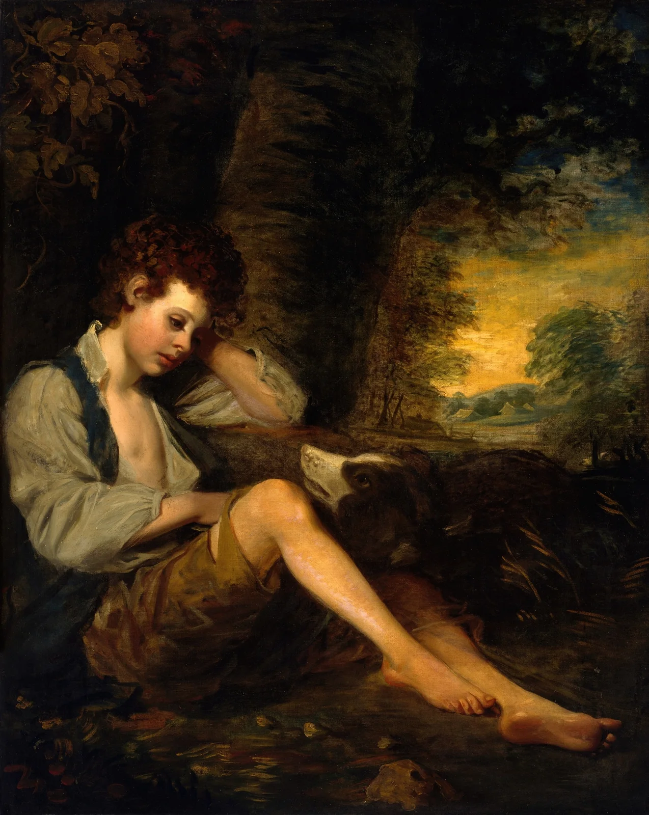 A Shepherd Boy av John Opie