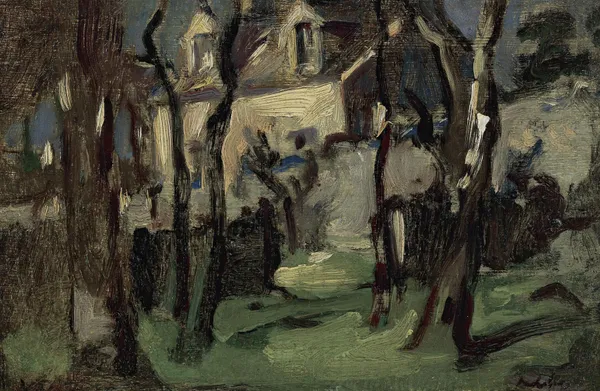 Cottage At Corstorphine av Samuel John Peploe