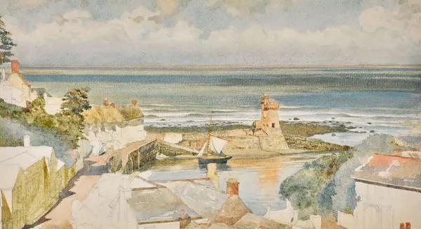 Lynmouth Harbour, Devon av Edward John Poynter