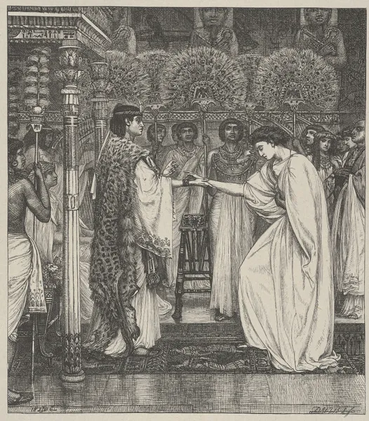 Pharoah Honors Joseph av Edward John Poynter