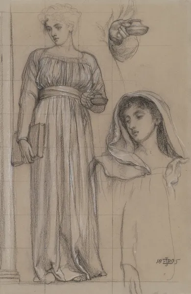 Study for an Allegorical Figure of Religion av Edward John Poynter