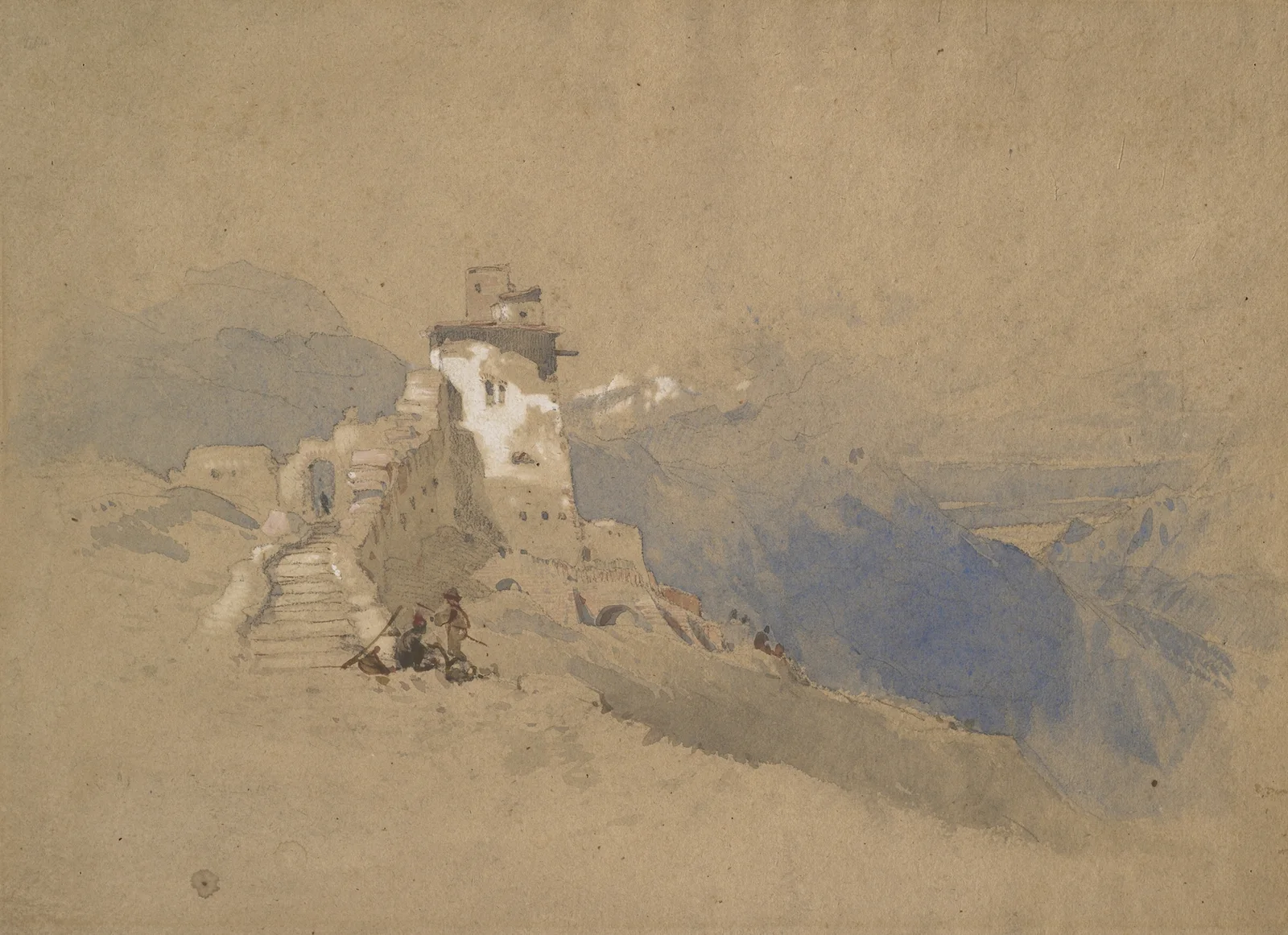 Italian mountain scene av John Ruskin