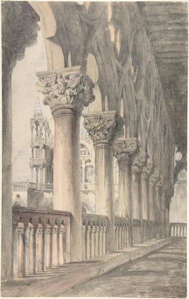 Loggia of the Ducal Palace, Venice av John Ruskin