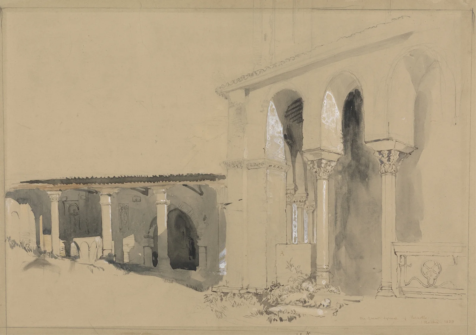 The Great Square at Torcello av John Ruskin