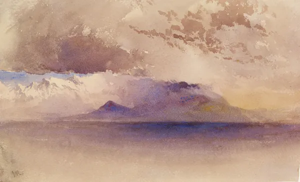 View of the Bay of Naples and Vesuvius av John Ruskin