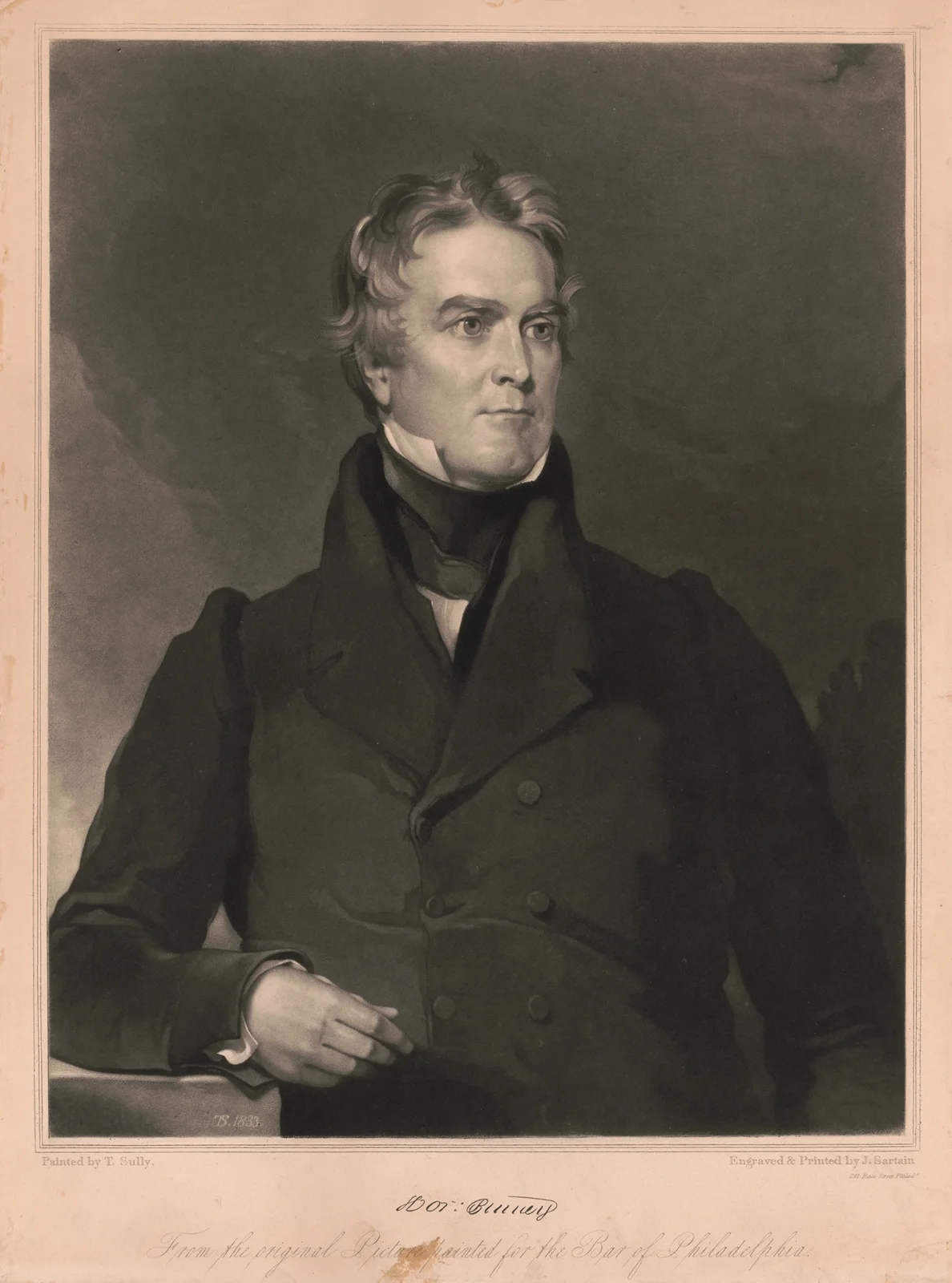 Horace Binney av John Sartain