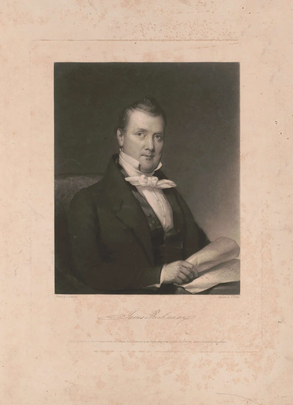 James Buchanan av John Sartain