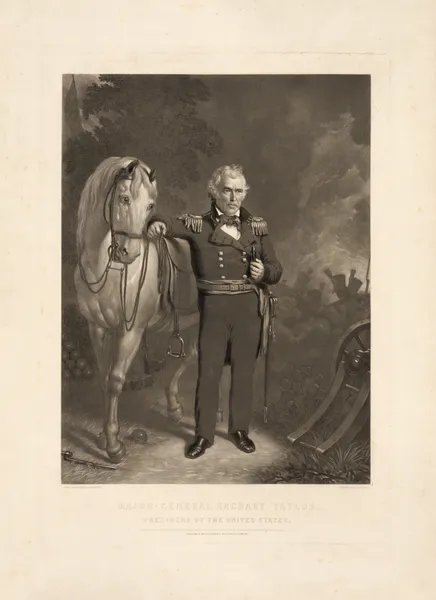 Major General Zachary Taylor – President of the United States av John Sartain