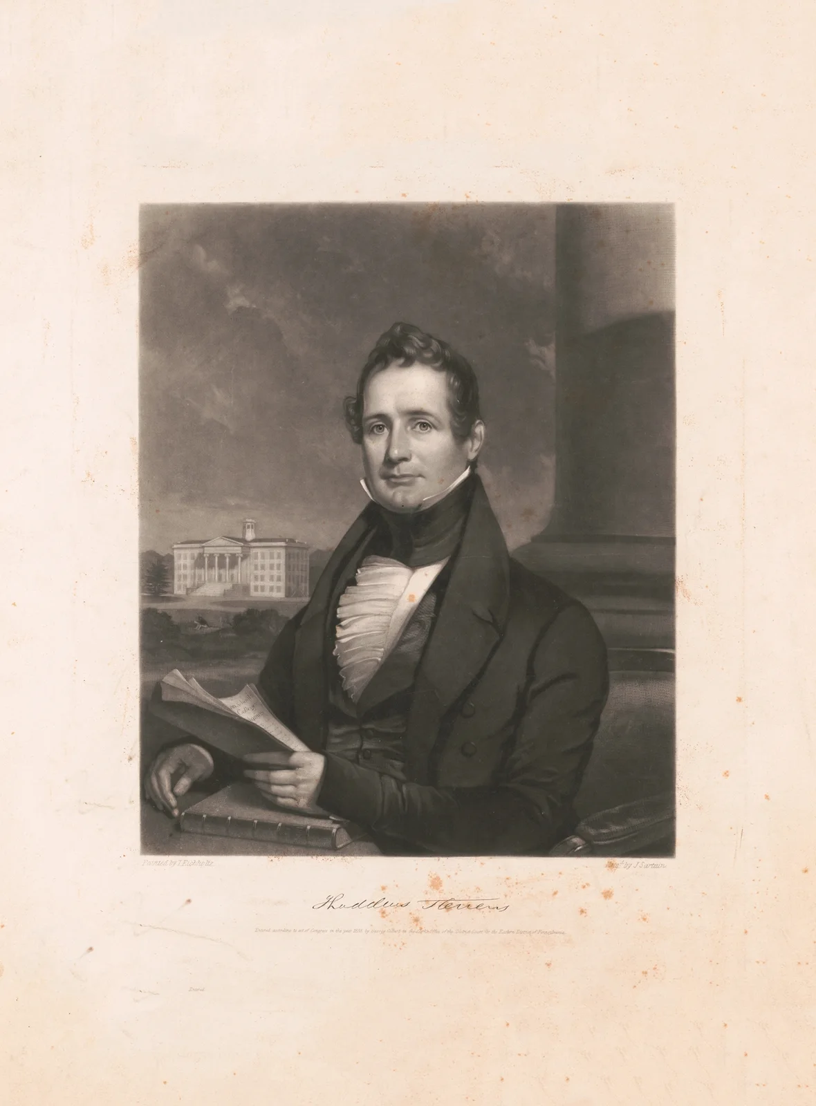 Thaddeus Stevens av John Sartain