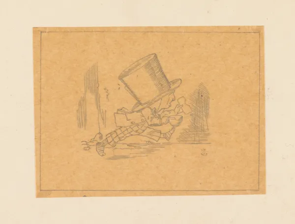 Tracing of the Hatter running av Sir John Tenniel