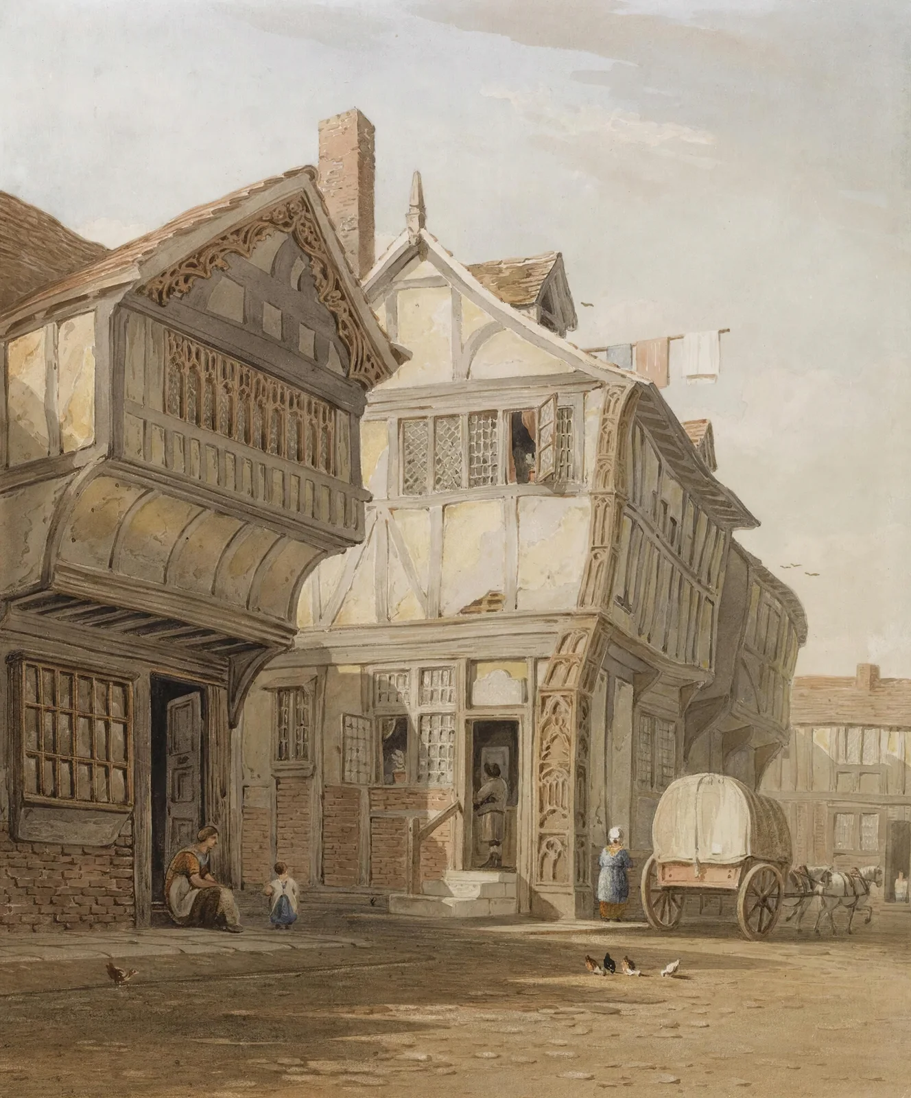 Old Houses, Coventry av John Varley