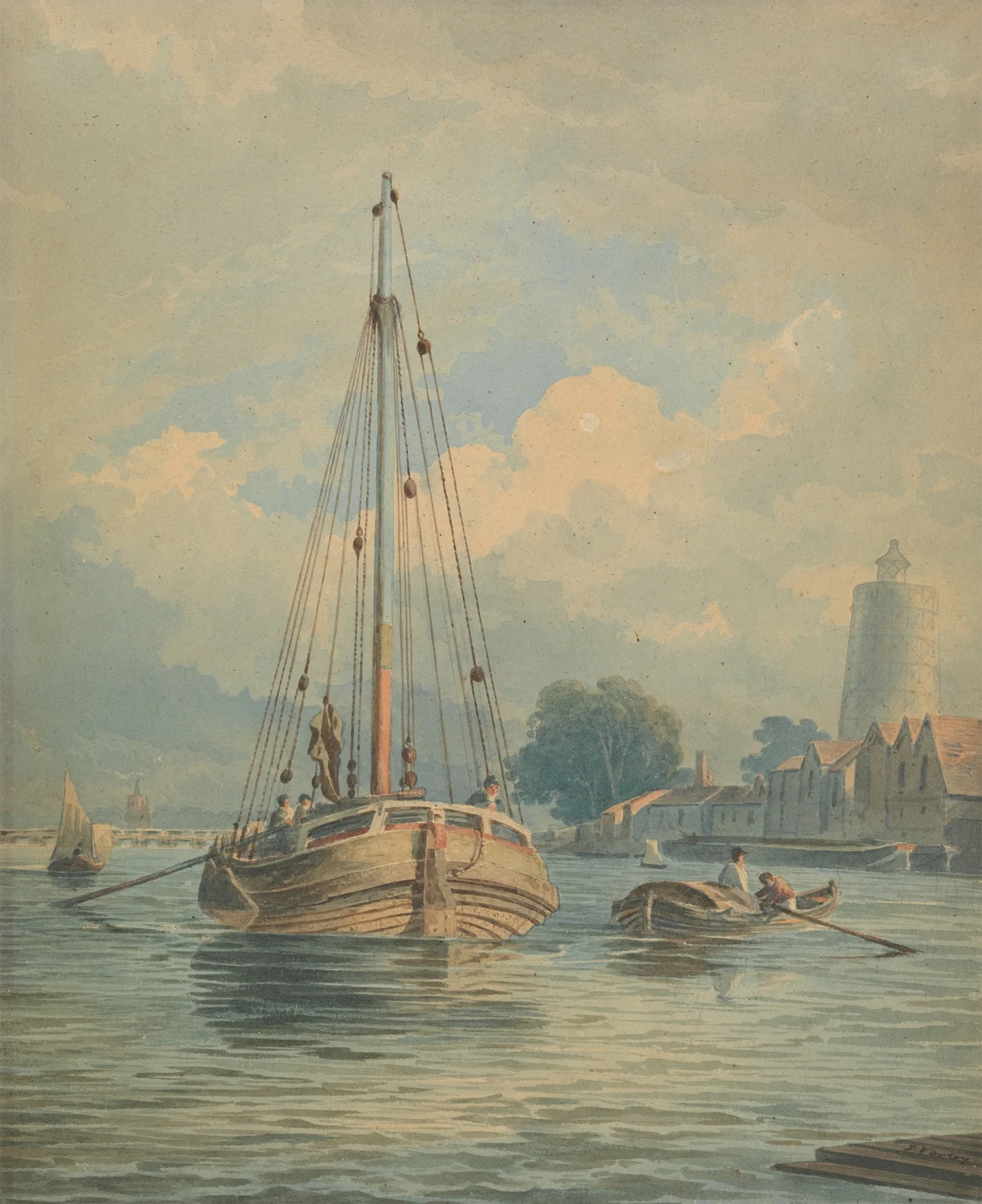 On the Thames av John Varley