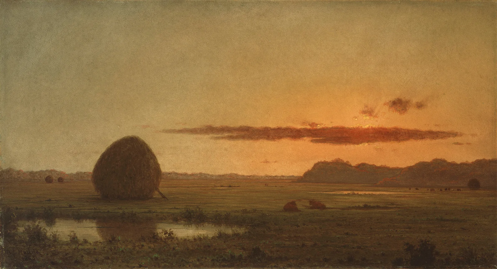 Sunset, Newburyport Meadows av Martin Johnson Heade