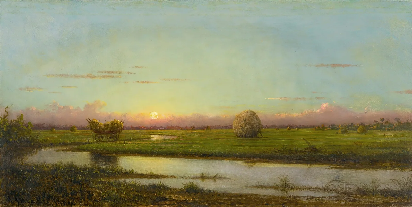Sunset Over Newburyport Meadows av Martin Johnson Heade