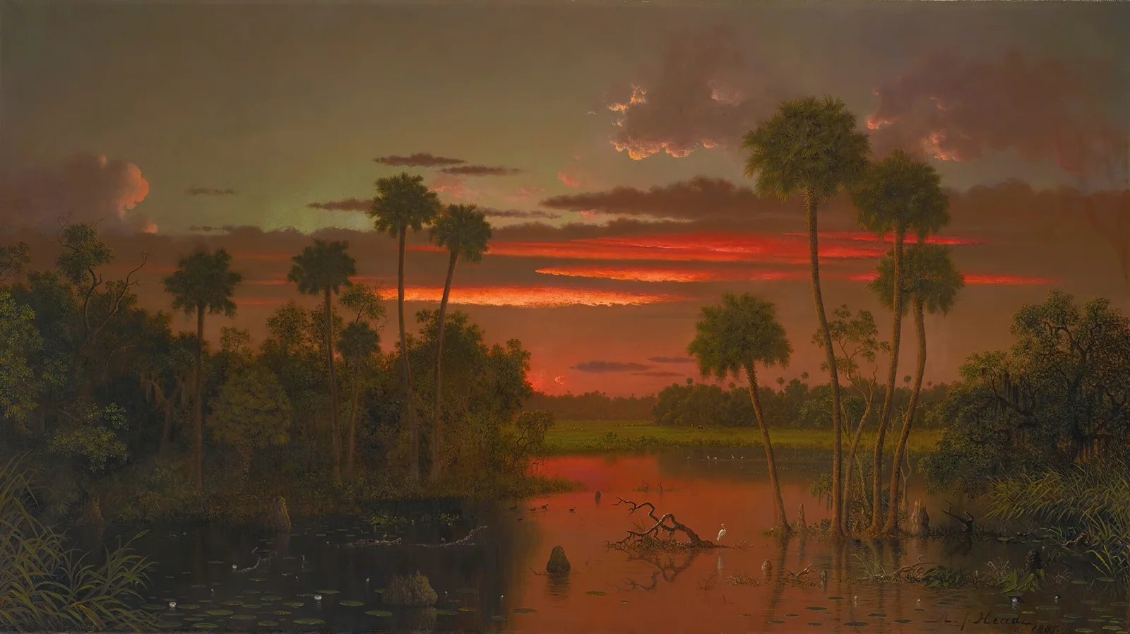 The Great Florida Sunset av Martin Johnson Heade