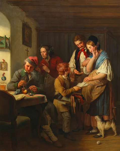 Das Lotterielos av Josef Danhauser