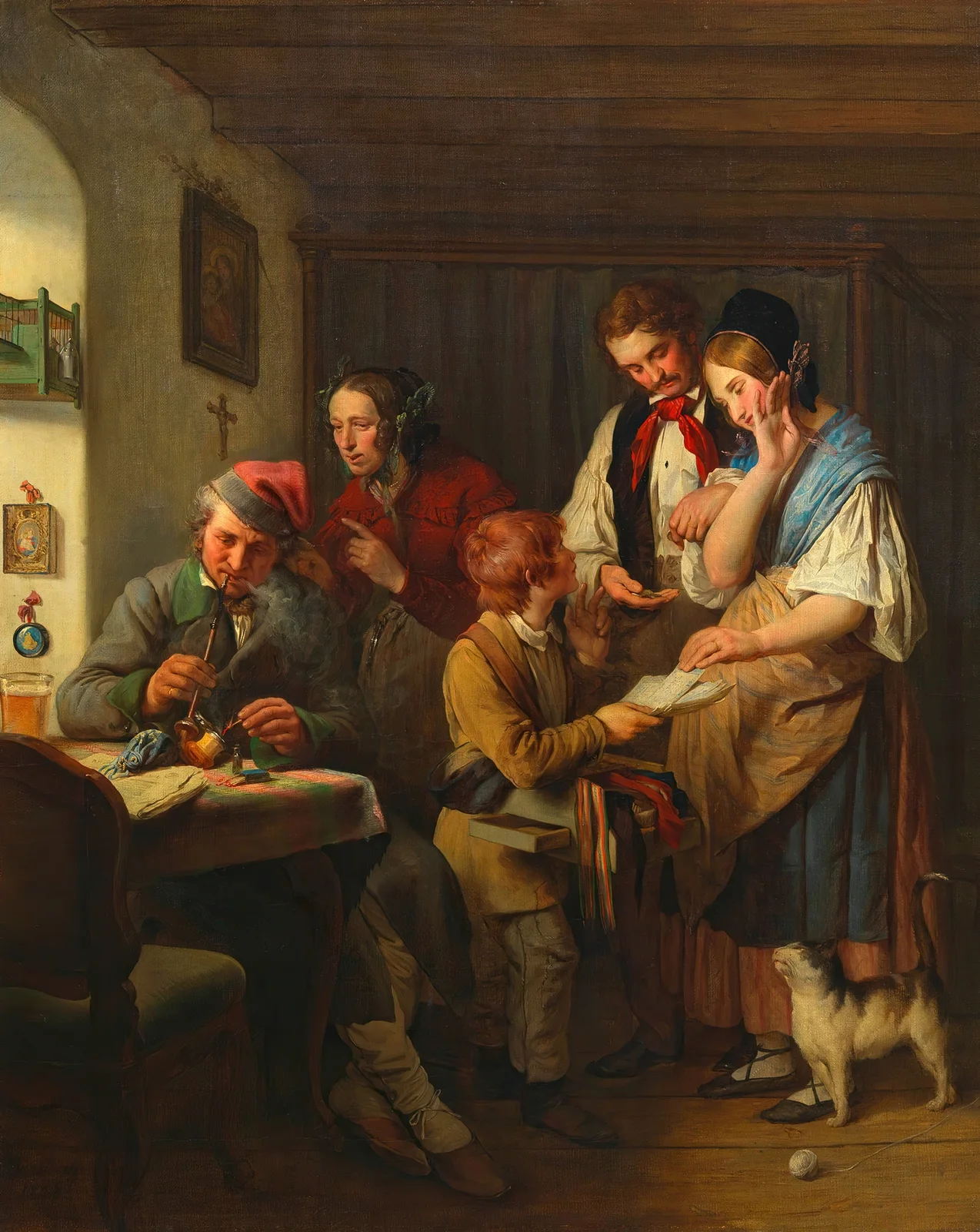 Das Lotterielos av Josef Danhauser