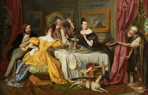 Der reiche Prasser av Josef Danhauser