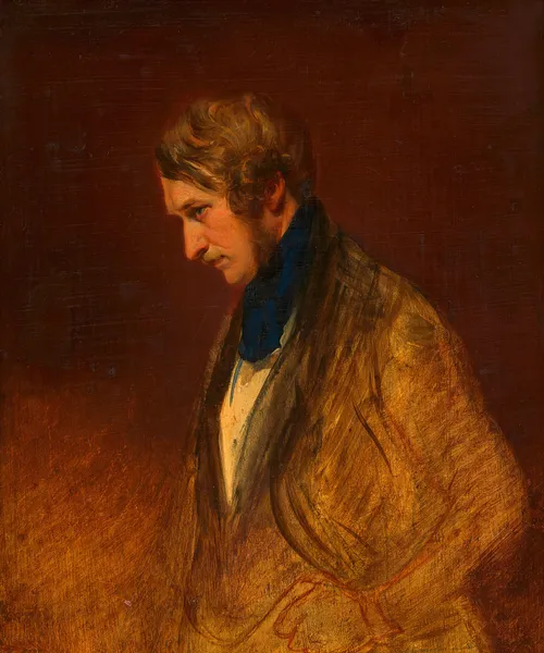 Selbstbildnis Josef Danhauser av Josef Danhauser