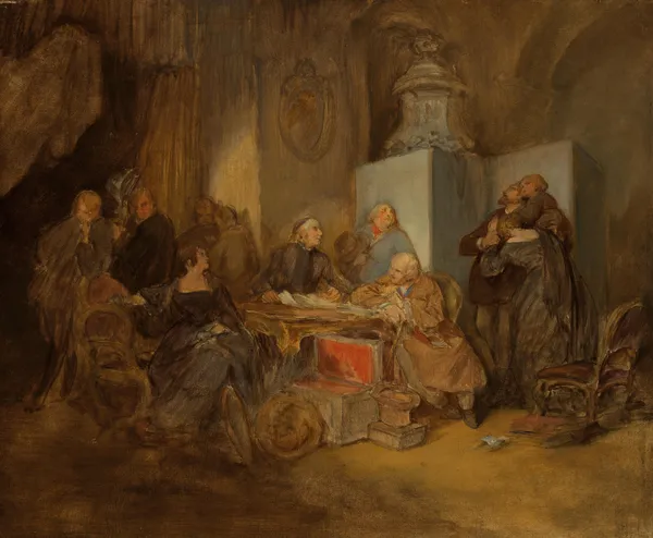 The Opening of the Will II av Josef Danhauser