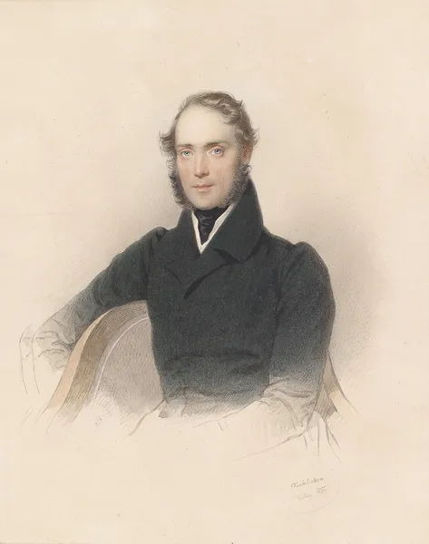 Bildnis Eduard Cuny von Pierron av Josef Kriehuber