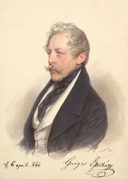 Count Georg Esterházy von Galántha av Josef Kriehuber