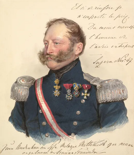 Prince Friedrich of Schwarzenberg av Josef Kriehuber