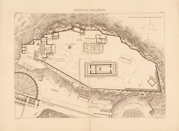 Akropolis von Athen av Josef Langl