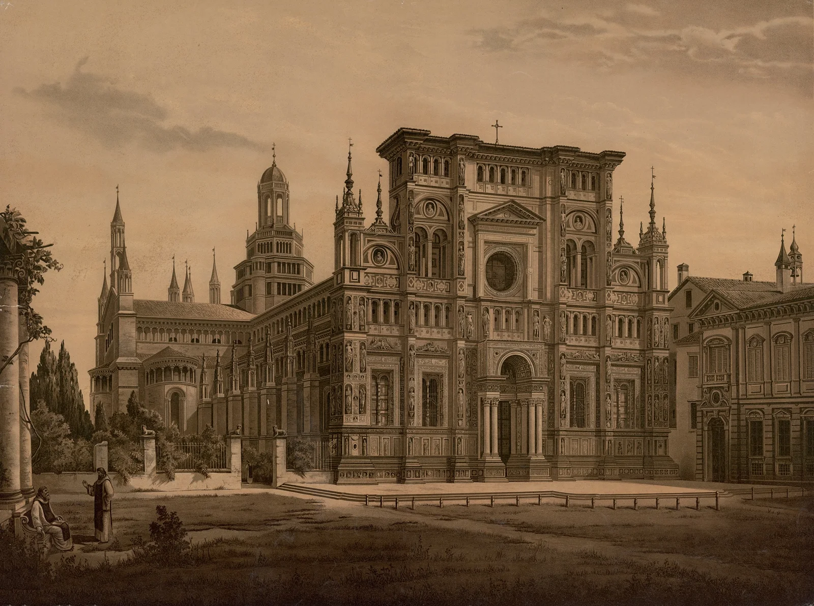 Certosa di Pavia av Josef Langl