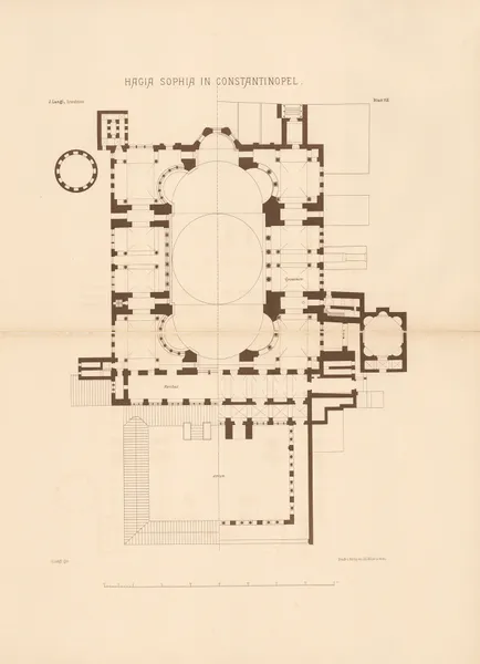 Hagia Sophia in Constan-tinopel av Josef Langl