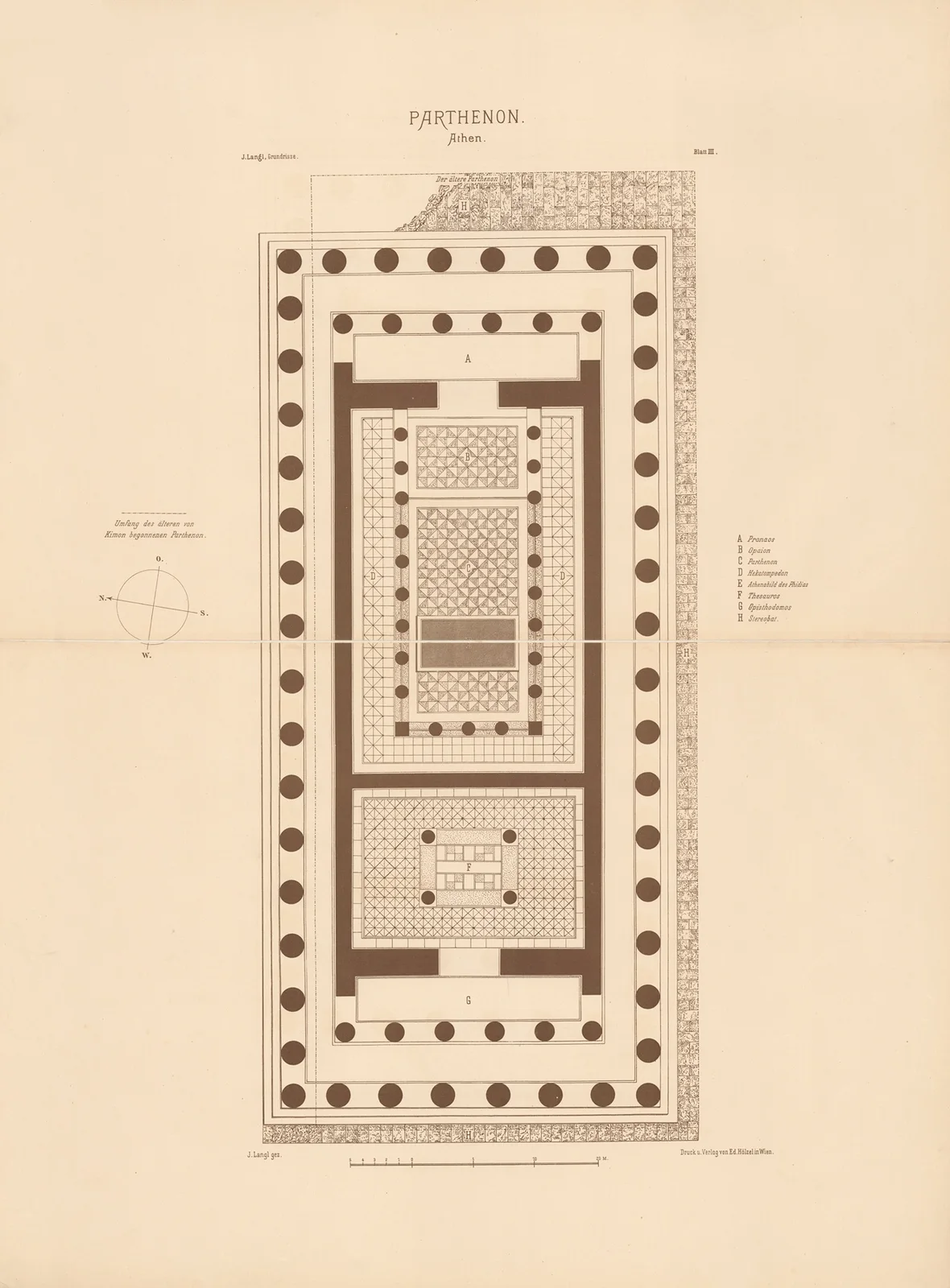 Parthenon, Athens av Josef Langl